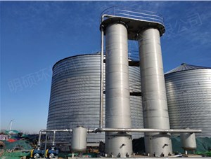 河南項目大型脫硫裝備正在安裝中